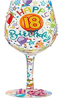 Lolita Happy 18Th Birthday Wine Glass