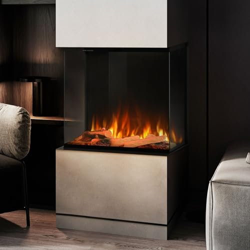 Noble Flame ELLASON [Elektrokamin Wandeinbau]: 740 - smoky dark/Rauchquarz