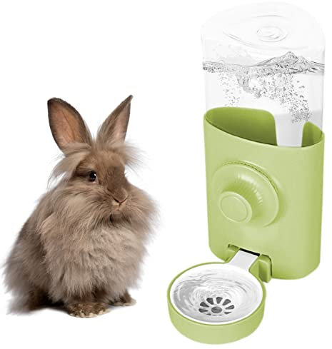 Dubbulon 600ml Bebedero para Jaula, Bebida para Mascotas, Automático Dispensador Agua para Conejos, Bebedero Colgante para Cobayas, Hurones, Conejos, Pequeños Animales