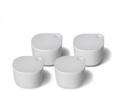 Caraway Set of 4 Ramekins with Lids, Easy to Store, Non-Toxic, Perfect for Sauces, Fillings and Small Snacks or Side Dishes