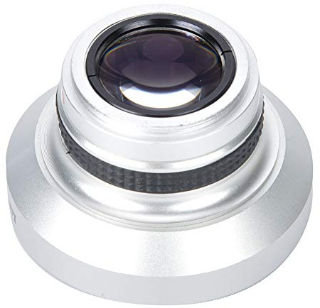 Camera Lens Silver Strong Applicability 37mm 0.25X Super Fisheye Additional Lens for 37mm Caliber Camera Lenses