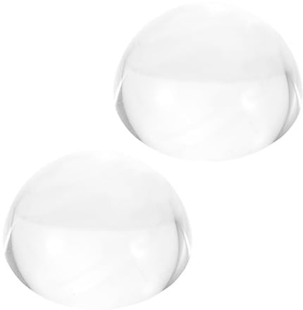 COHEALI Gepresste Kristall Halbkugel Tischlupe Kalligraphie-pinselhalter Kristalllupe Fotogewichte Lesehilfe Linse Vintage Briefbeschwerer Halbe Linse Lupenkuppel Glas 3d Bastelbedarf