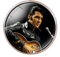 PEPIFY Elvis Presley Ring, Popsänger, Sternglas, Cabochon, Vintage, verstellbare Ringe für Männer und Frauen, Musikschmuck, Souvenirs, Knochen