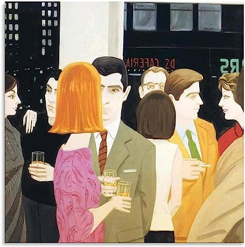 LVTFCO Berühmte Alex Katz Poster Pop Figur Wandkunst Alex Katz Drucke Ästhetische Alex Katz Leinwandmalerei Moderne Zuhause Wanddekoration Bild 60x60cm Kein Rahmen