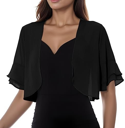 Fulidngzg Coprispalle+Donna+Elegante Matrimonio Ultraleggera Traspirante Scialle Leggera Morbida Coprispalle da Sera Estiva Stola Foulard Capelli per Cerimonia Festa