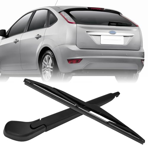 Limpiaparabrisas Trasero, Juego de Escobillas Limpiaparabrisas, Brazo Limpiaparabrisas Trasero Compatible con Ford Focus MK3 2011-2018/ Focus 2006-2010 (Fits Ford Focus Hatchback)