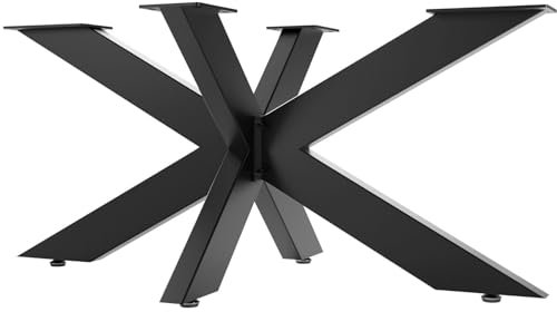SOTOOLS Tischgestell Spider schwarz 980x580x430 mm Kreuzgestell Tischkufen Tischbein Untergestell für Couchtische