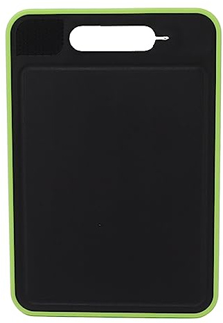 4 in 1 Defrosting Tray, Double Sided Aluminium Cutting Board with Knife Sharpener, Fast Thaw Board for Frozen Meat, Kitchen Chopping Plate (Black)
