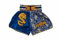 MUAY NATION Muay Thai Shorts für Männer Frauen Slim Cut MMA Boxshorts Training Kickbox-Kleidung Kampfsport-Shorts (DE/NL/SE/PL, Alphanumerisch, XXL, Regular, Regular, Drachen Blau)