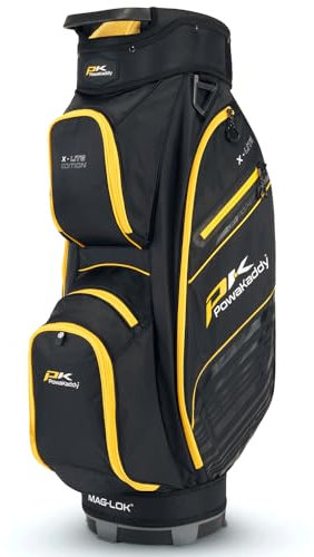 PowaKaddy X LITE GOLF CART BAG - BLACK/YELLOW
