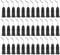 sourcing map 300pcs Blunt Tip Dispensing Needles, 20 Gauge 45 Degrees Bent Dispensing Tips 0.4 End Angled Dispenser Needle with Luer Elbow Blunt Needle for Oil or Glue Applicator, Black