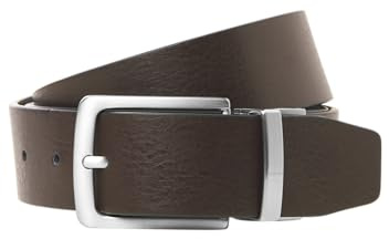JACK & JONES Herren Jacrio Reversible Leather Belt Noos, Black, Numeric_100