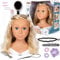 Smoby Großer Friseur-Stylingkopf Nia Haarstyling-Puppe + Zubehör