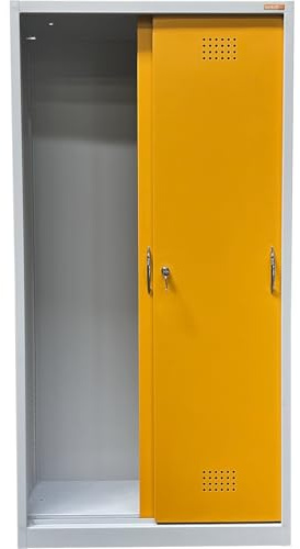 EUROKRAFT Basic | Corps d'armoire de sécurité Vide avec Portes coulissantes | H x l 1800 x 920 mm, avec 2 portes, sans équipement intérieur