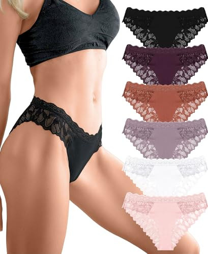 Sth Big Lace Underwear Women Brazilian Knickers Female Low Rise Ladies Briefs Soft Panties Sexy French Knickers For Women Multipack