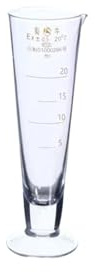 GUOHUIZHANG Vaso medidor de Vidrio Graduado cónico, 50/100/250/500/1000/2000ml, Vaso medidor de Laboratorio Triangular(20mL)