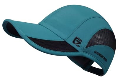 GADIEMKENSD Baseball Cap Quick Dry Sports Hat Unstructured Soft for Men Outdoor Run Golf Dad Bicycle Caps (Lake Green, M)
