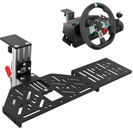 EG STARTS 1 x Soporte de Escritorio para Sim Racing Wheel Stand Simulator Cockpit Wheel Stand Shifter Mount apto para Logitech G25 G27 G29 G920 G923 Thrustmaster T248 T300 T-GT TS-PC T500 T818