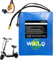 WILLQ Batterie de Scooter électrique 36 V 8 Ah, Batterie Li-ION de Remplacement 36 V pour Kits de Moteur de Scooter/vélo Pliable 288 Wh avec Prise SM+XT60