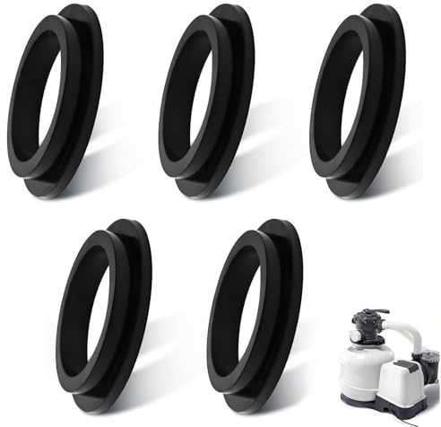 Joint Piscine Intex, Joint Torique, 5 Caoutchoucs Joint Intex, Pour Pompe à Sable Intex 26323ca, 26323eh, 26331ca, 26331eh, 26337eh Joint Pompe Piscine (A)