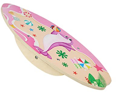 BESPORTBLE Balance Board Seesaw for Wear Resistant Sports Indoor Coordination Training Pink