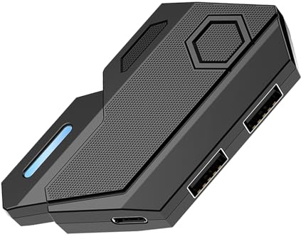 Tastatur und Maus Adapter für Nintendo Switch, Xbox Serie/Xbox One/Xbox 360, PS4/PS3, Switch Tastatur Mauskonverter Unterstützt benutzerdefinierte Tastenbelegung, einstellbare Mausempfindlichkei