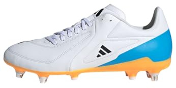 adidas RS15 Elite Soft Ground Rugby Boots, Leather Upper, White