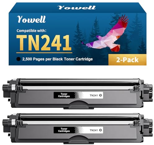 2-Schwarz TN241 TN242 Kompatibel für Brother TN241 TN-241 TN242BK TN241BK | für Brother MFC 9332CDW Toner DCP-9022CDW DCP-9020CDW MFC-9142CDN MFC-9342CDW HL-3142CDW HL-3140CW HL-3152CDW