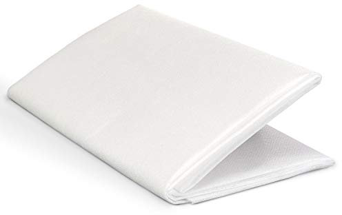 ZADAWERK® Bügelvlies - 40+18 g/m² - Weiß - 90 x 100 cm - Vlies einseitig - mittel - nähen - Stoffe - aufbügeln - Handarbeiten unsichtbar verstärken - mit Anleitung