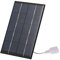 Decdeal Panneau Solaire 2 W 5 V, avec Port USB, Panneaux Solaires 380mA Max, Haute efficacité, Chargeur Solaire Portable, pour Téléphone/Caméra/Tablette/Ventilateur, pour Randonnée/Camping/Extérieur