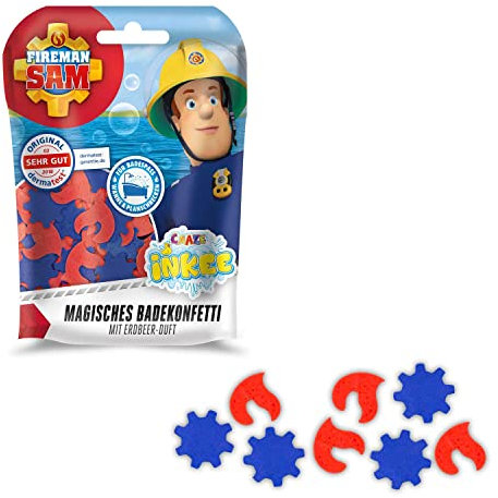 CRAZE INKEE Magisches Duft Badekonfetti Feuerwehrmann Sam Badespaß für Kinder 12499