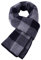 WANYING Edler Kaschmirschal für Herren mit 35% Kaschmir 65% Wolle Gemischte Schal Wolleschal Cashmere-Schals Strickschal Herrenschal Super Warm Weich - Kariert Dunkelblau & Grau