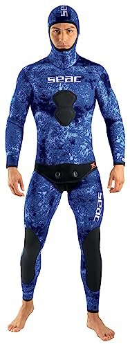 Seac Ghost Jacke aus 3 mm Ultrastretch Neopren mit integrierter Kapuze für Freitauchen und Spearfishing