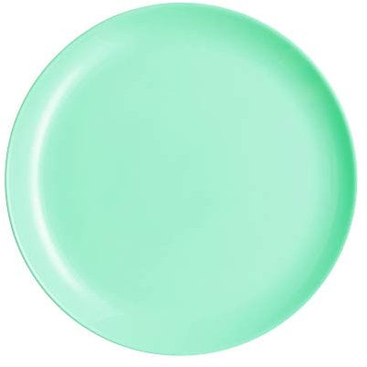 Luminarc Diwali Round 18pc Opal Glass Dinner Set Dinnerware Tableware Plates (6X Dessert Plates, Turquoise)