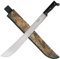 MILA SPORTs Machete 20 (64,7 cm) mit Full-Tang Carbonstahl-Klinge und schwarzem Hartplastikgriff mit Gürtelscheide aus Nylon in Camouflage Design