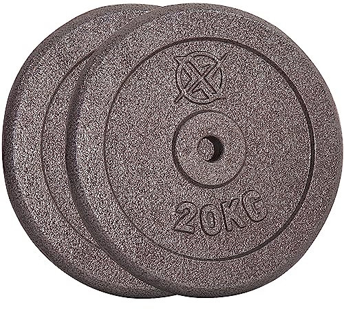 RIP X Pair of Standard 1 Weight Plates in Cast Iron - 20kg
