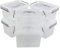 Leendines 5.5 Liter Plastic Lidded Storage Box, Clear Boxes, 6 Pack