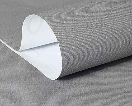 10 m x 60 cm Tapeten einfarbig Uni Pastellfarben Schlamm hellgrau 3000-S Art. 3106 selbstklebend Verschiedene Trendfarben Tapete Folie abwischbar