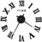 vidaXL 3D Wanduhr Modernes Design Extragroß Dekorativ Deko Wand Uhr Wandtattoo Dekoration Analoguhr Wohnzimmer DIY Eva Schwarz 100cm XXL