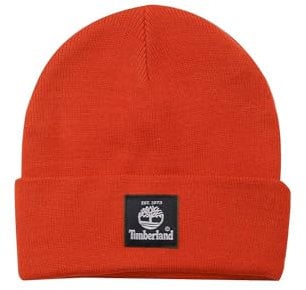 Timberland Short Watch cap Berretto, Arancione, Taglia Unica Unisex-Adulto