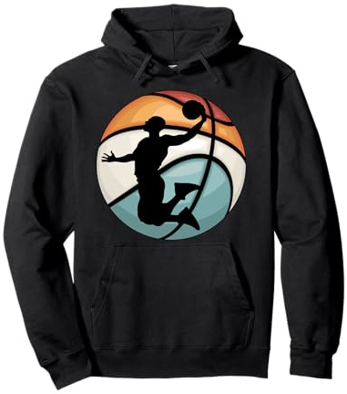 Basketball Baskettballspieler Retro Basketball Spieler Pullover Hoodie