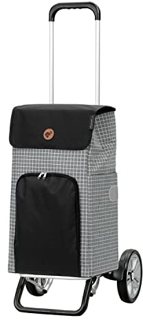 ANDERSEN Einkaufstrolley - Alu Star Shopper Hildy grau 47 L einkaufen,Handwagen,stilvoll, Aluminium, höhenverstellbar, Räder abnehmbar