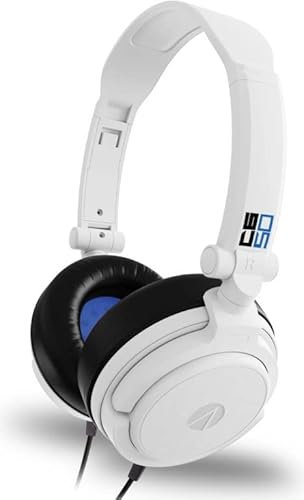 STEALTH C6-50 Stereo Gaming Headset - White & Blue, Multi-Platform Compatible with XBox One, Series S/X, PS4/5, Switch, PC, Mobile and Tablet, Foldable with Powerful 40mm Speakers, 3.5mm Jack