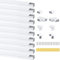 Kabelkanäle Selbstklebend 20x10mm PVC Kabelabdeckung mit Anschlusskupplungen Weiß Kabelschacht für alle Netzkabel in Haushalt/Büro 4M