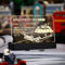 Kyglaring Glowing Clear Acrylic Name Plate with Power Base Designed for 10274 Icons Ghostbusters ECTO-1 Car Building Set Sign Display (Glowing Nameplate)