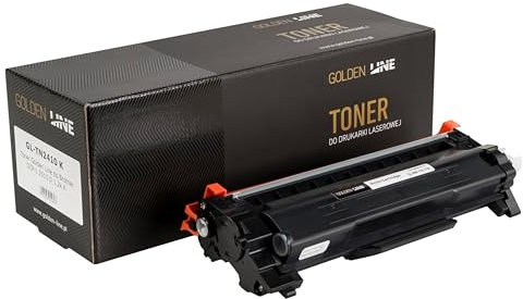 GOLDEN LINE - Toner für Brother DCP-L 2510 D, Tonerkassette Ersatz für Brother TN2410, Ergiebigkeit Tonerkartusche 1200 Seiten, Farbe Schwarz, Kompatibel mit Brother DCP-L 2510 Drucker
