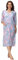Verve Jelly Womens Robes Dressing Gowns Floral Robe Half Sleeve Housecoat Soft Zip Up Bathrobe with Pockets Nightwear Sleepwear Purple XL