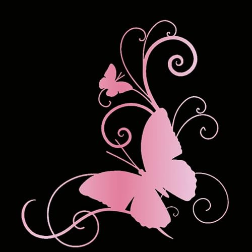 5 Stück Schmetterlinge Autotattoos Selbstklebend Motorhaube Aufkleber Auto Aufkleber Wandtattoos DIY Wandkunst Handwerk Wassdichte PVC Lustige Aufkleber für Motorrad Laptop Fahrrad 15.2cm*16.6cm