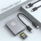 CFexpress Type A Card Reader, USB 3.2 Gen 2 10Gbps SuperSpeed Memory Card Adapter, Portable Aluminum Sony Reader With USB C to USB C/USB A Cable