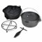 GuyAna Holländischer Ofen 4,2 l mit Zubehör Dutch Oven Petromax Gusseisen Topf Set